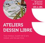 Ateliers dessin libre