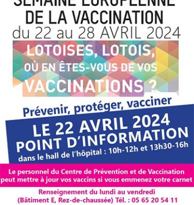 Semaire européenne de la vaccination