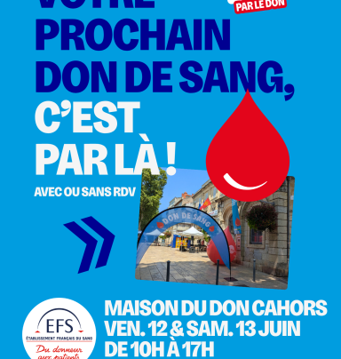 Journée Mondiale des Donneurs de Sang à la Maison du don de Cahors