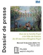 Don de la famille Pujol à la Ville de Cahors de 40 oeuvres d’Eugène Pujol