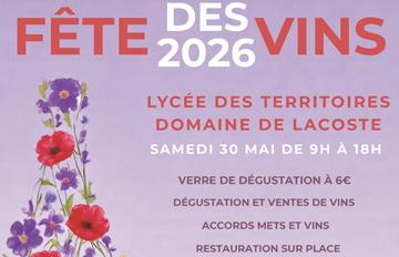 Fête des vins 2026 au domaine de Lacoste