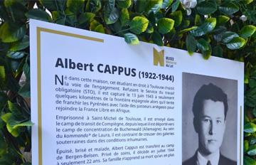 Une plaque mémorielle sur la maison natale d’Albert Cappus