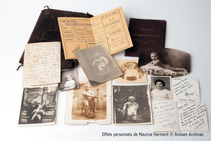 Effets personnels de Maurice Herment © Arolsen Archives