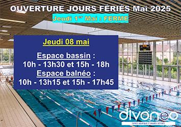 Affiche jours fériés Mai 2025