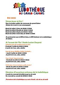 Programme Ludothèque 2025