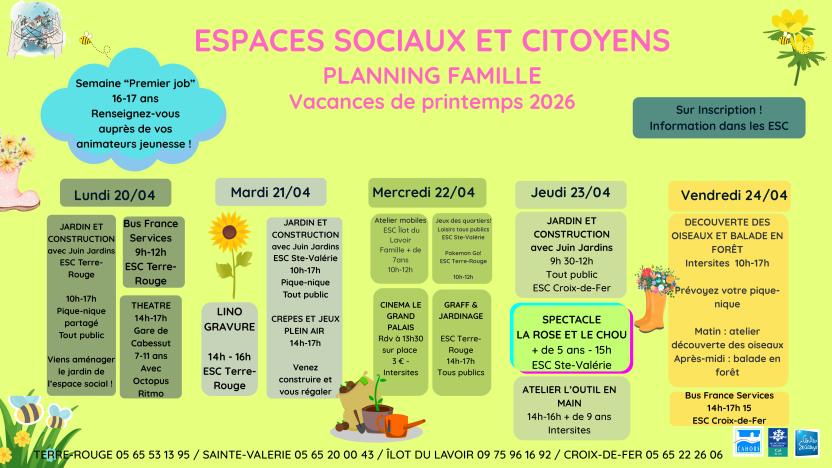 PROGRAMME FAMILLE PRINTEMPS 2026