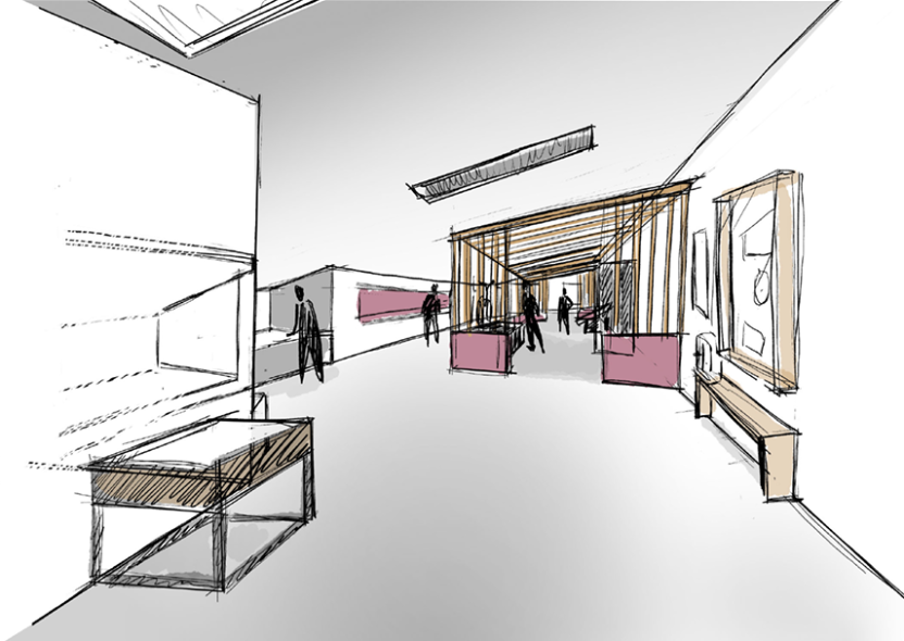 Source : Croquis de la scénographie du MML ©CS Design